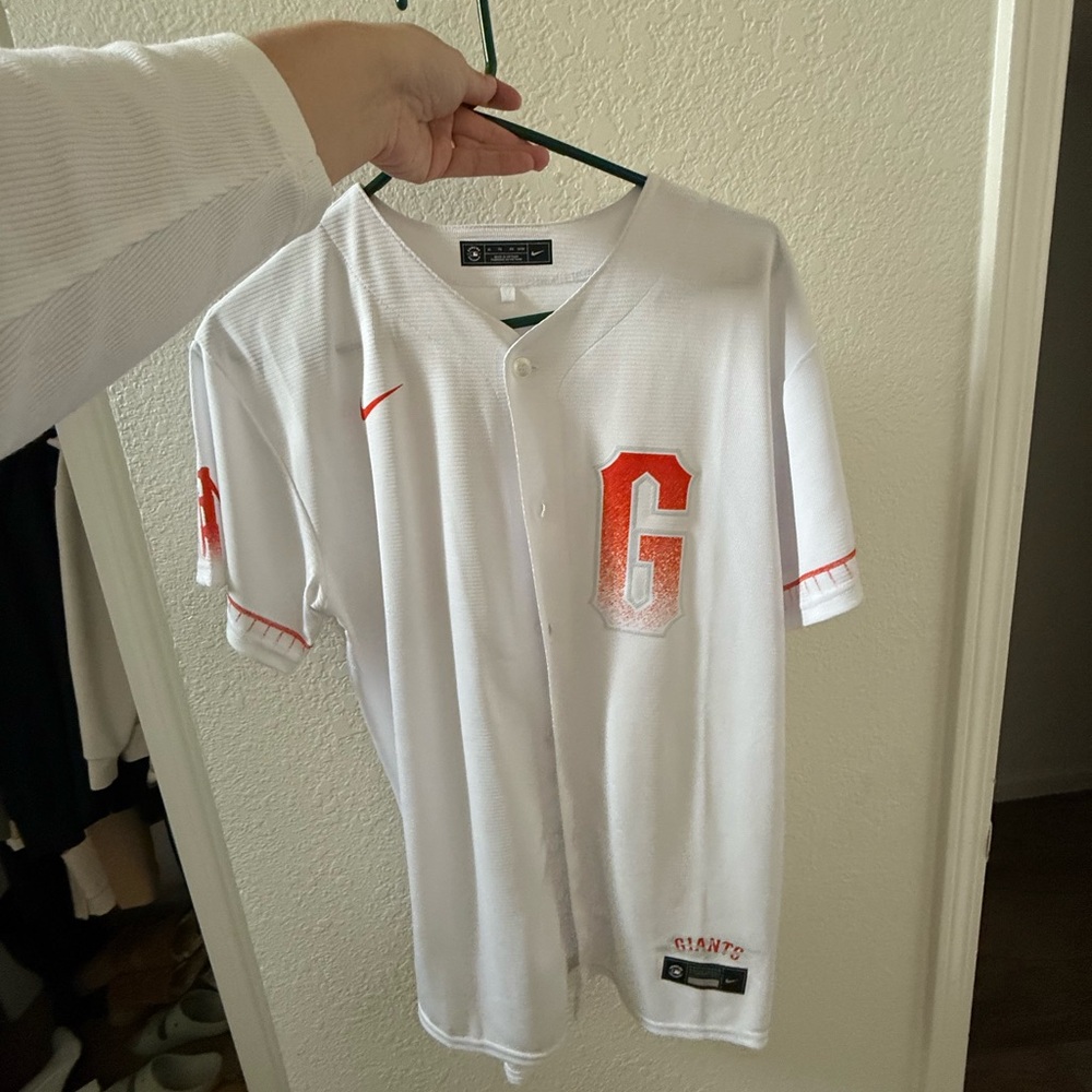 Nike White Baseball Jersey